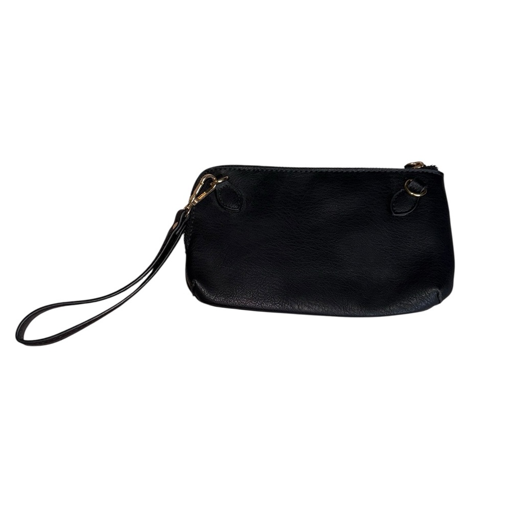 š„3/$20š„ Black Leather Wristlet - Picture 2 of 7